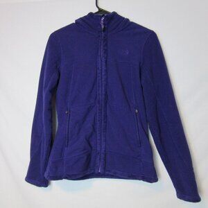 The North Face Jacket Purple Full Zip Fleece Hoodie Outdoor Winter Womens Small
